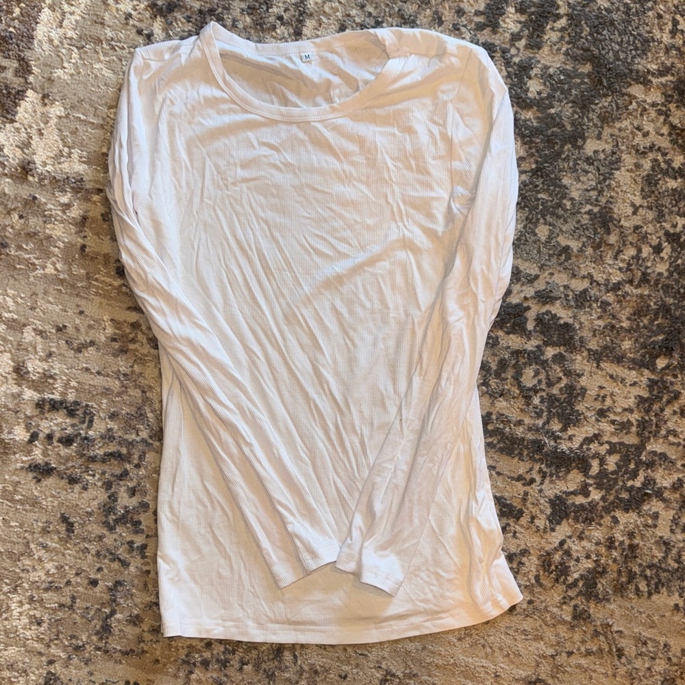 White Long Sleeve Women's Top